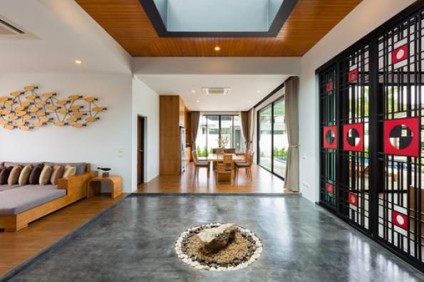 Villa BD001 в аренду, Baan-Bua, Най Харн — семейная вилла с большой лужайкой и бассейном 4 × 10 м с джакузи, фото 8