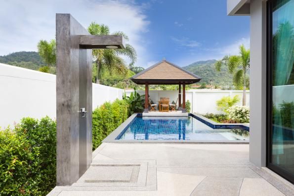 Villa BD001 в аренду, Baan-Bua, Най Харн — семейная вилла с большой лужайкой и бассейном 4 × 10 м с джакузи, фото 17