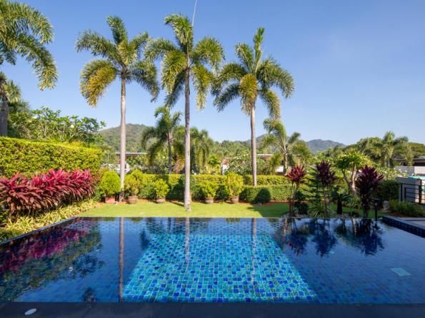 Villa BD009 в аренду, Baan-Bua, Най Харн — двухэтажная вилла с бассейном-инфинити и видом на горы, гараж на две машины, фото 6