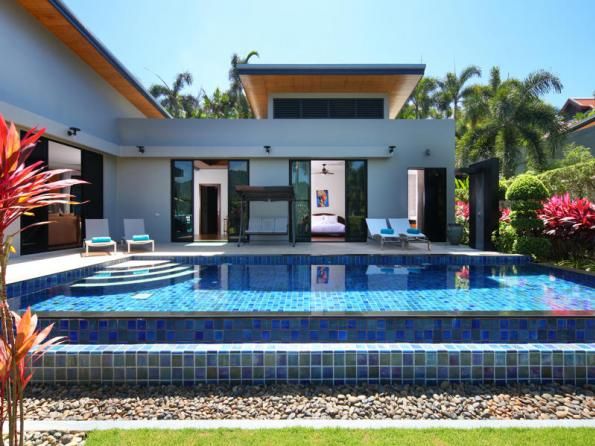 Villa BD009 в аренду, Baan-Bua, Най Харн — двухэтажная вилла с бассейном-инфинити и видом на горы, гараж на две машины, фото 8