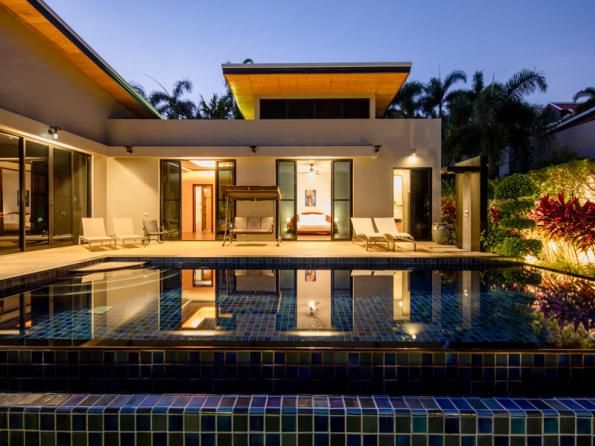 Villa BD009 в аренду, Baan-Bua, Най Харн — двухэтажная вилла с бассейном-инфинити и видом на горы, гараж на две машины, фото 17