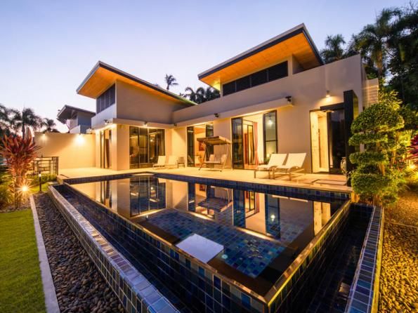 Villa BD009 в аренду, Baan-Bua, Най Харн — двухэтажная вилла с бассейном-инфинити и видом на горы, гараж на две машины, фото 18