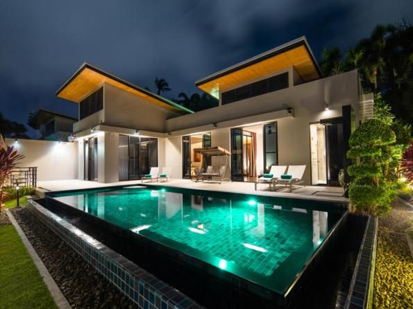 Villa BD009 в аренду, Baan-Bua, Най Харн — двухэтажная вилла с бассейном-инфинити и видом на горы, гараж на две машины, фото 19