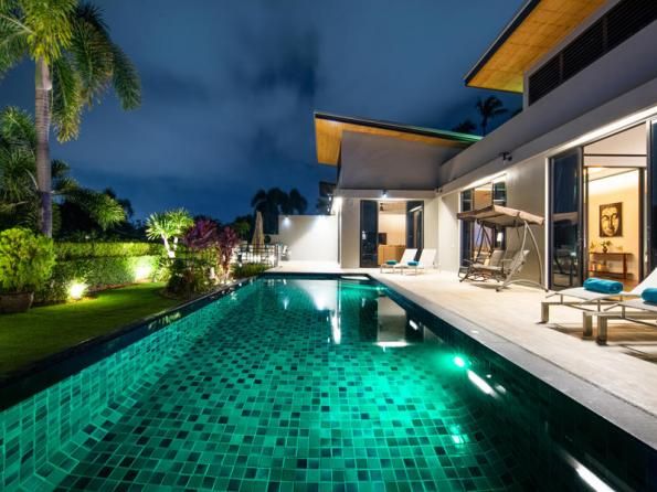 Villa BD009 в аренду, Baan-Bua, Най Харн — двухэтажная вилла с бассейном-инфинити и видом на горы, гараж на две машины, фото 20