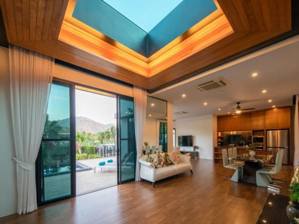 Villa BD009 в аренду, Baan-Bua, Най Харн — двухэтажная вилла с бассейном-инфинити и видом на горы, гараж на две машины, фото 24