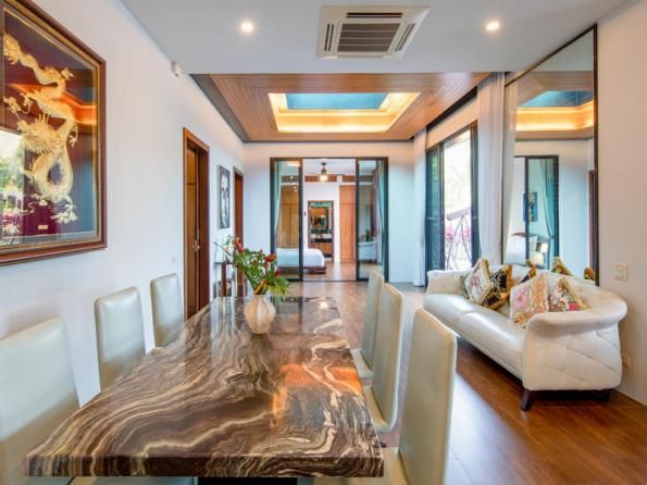 Villa BD009 в аренду, Baan-Bua, Най Харн — двухэтажная вилла с бассейном-инфинити и видом на горы, гараж на две машины, фото 30