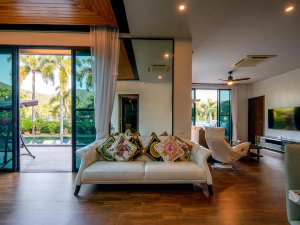 Villa BD009 в аренду, Baan-Bua, Най Харн — двухэтажная вилла с бассейном-инфинити и видом на горы, гараж на две машины, фото 31