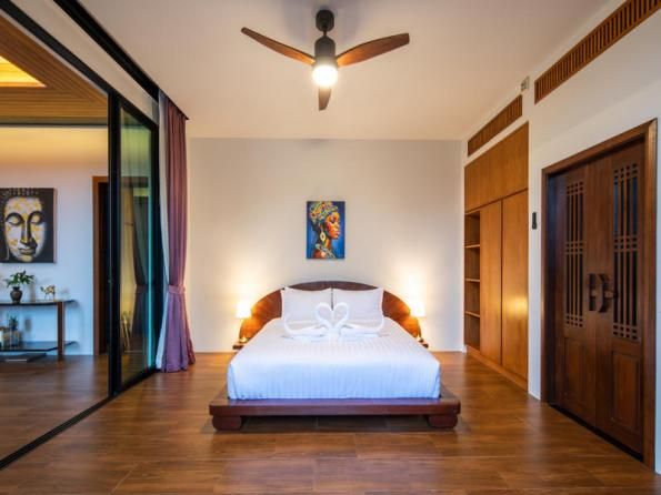 Villa BD009 в аренду, Baan-Bua, Най Харн — двухэтажная вилла с бассейном-инфинити и видом на горы, гараж на две машины, фото 34