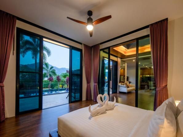 Villa BD009 в аренду, Baan-Bua, Най Харн — двухэтажная вилла с бассейном-инфинити и видом на горы, гараж на две машины, фото 35