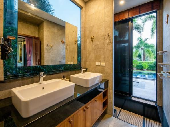 Villa BD009 в аренду, Baan-Bua, Най Харн — двухэтажная вилла с бассейном-инфинити и видом на горы, гараж на две машины, фото 37