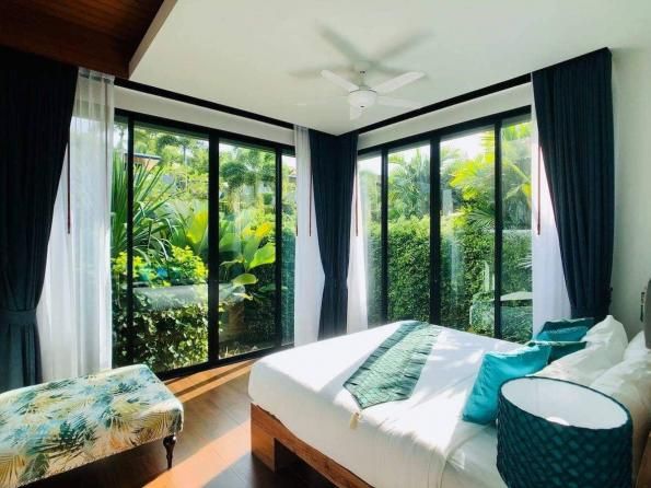Villa BD04, Baan-Bua, Най Харн — modern zen с внутренним двориком под стеклянной крышей, фото 10