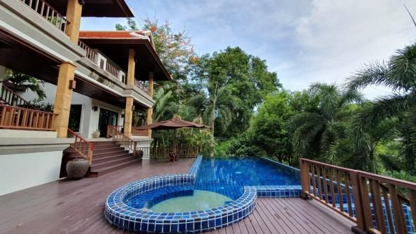 Villa P09, Baan-Bua, Най Харн — две постройки, бассейн с джакузи и вид на горы и лагуну, фото 11