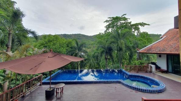 Villa P09, Baan-Bua, Най Харн — две постройки, бассейн с джакузи и вид на горы и лагуну, фото 12