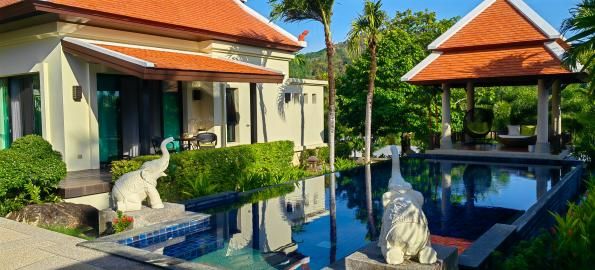Villa P20, Baan-Bua, Най Харн — самый большой дом в подборке с панорамой гор, фото 23